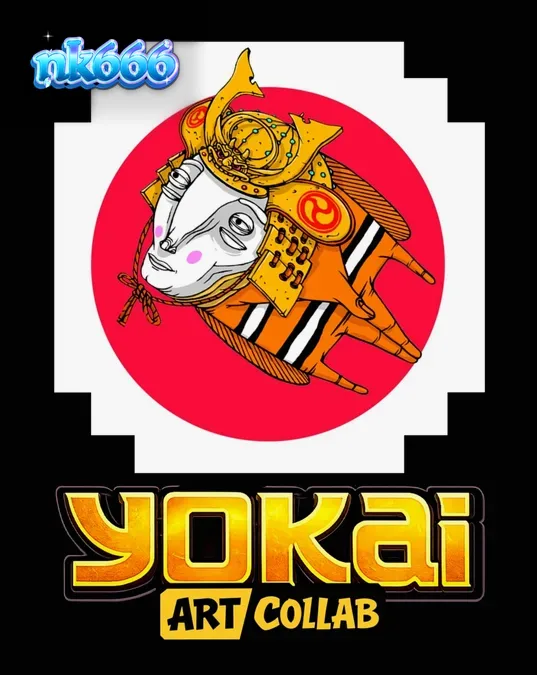 Tampilan visual mesin slot Yokai dengan latar belakang Gunung Fuji dan elemen seni jalanan Jepang